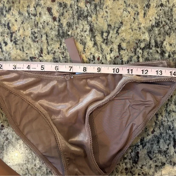 SKIMS Umber Velvet Swim Bikini Bottom - Picture 4 of 5